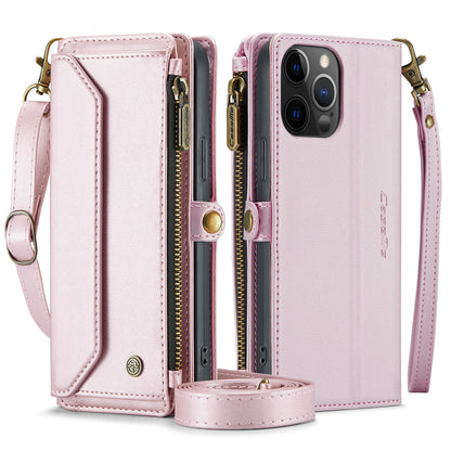 CASEME 3-in-1 Bag Crossbody iPhone 12 Pro Max Leather Case