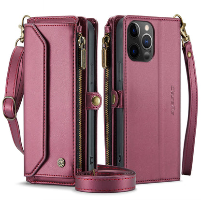 CASEME 3-in-1 Bag Crossbody iPhone 12 Pro Max Leather Case