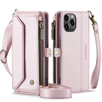 CASEME 3-in-1 Bag Crossbody iPhone 12 Pro Leather Case