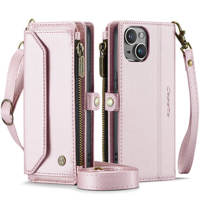 CASEME 3-in-1 Bag Crossbody iPhone 13 Leather Case