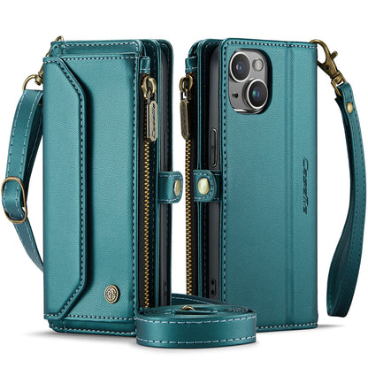 CASEME 3-in-1 Bag Crossbody iPhone 13 Leather Case