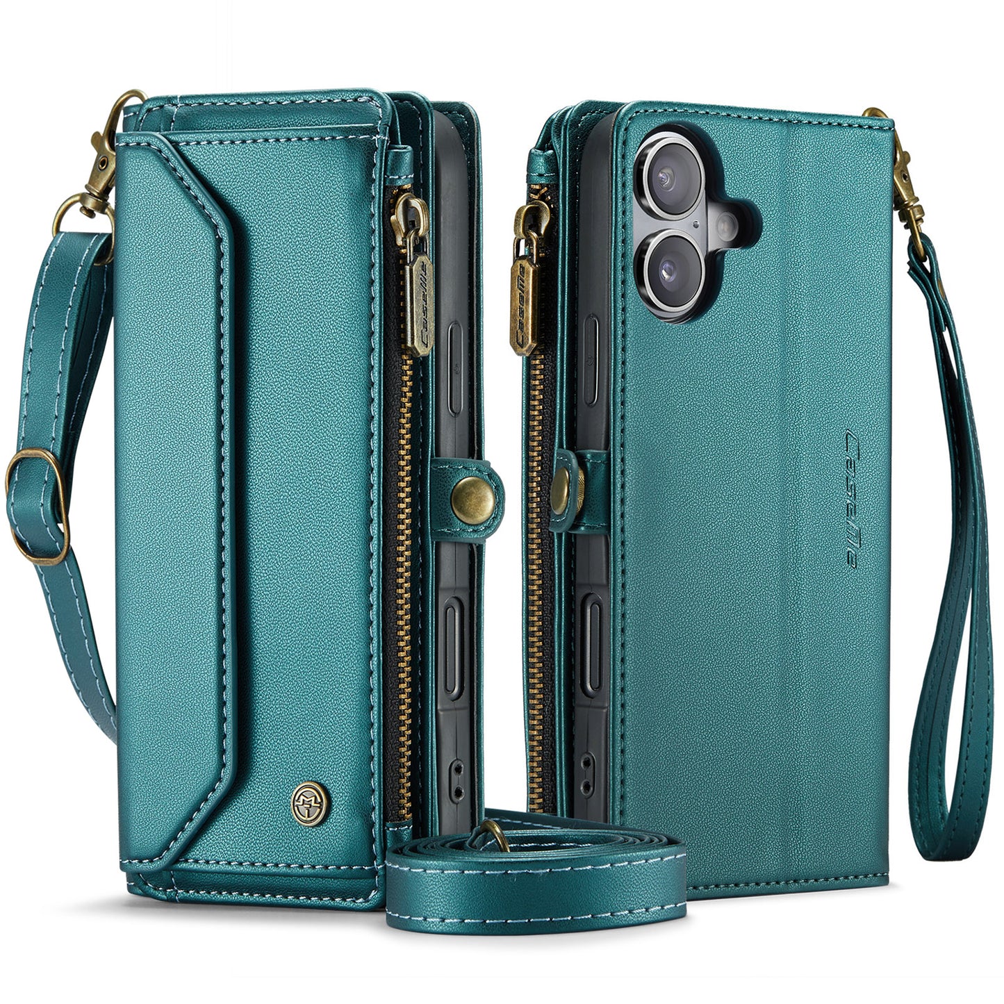 CASEME 3-in-1 Bag Crossbody iPhone 16 Plus Leather Case