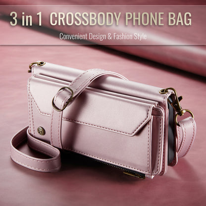 CASEME 3-in-1 Bag Crossbody iPhone 16 Plus Leather Case