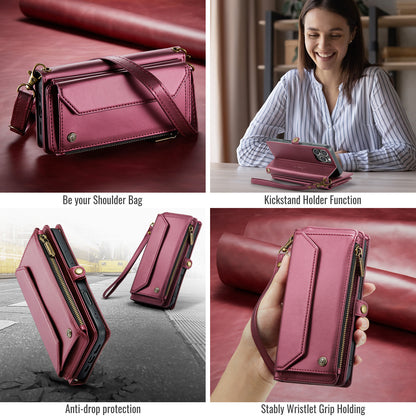 CASEME 3-in-1 Bag Crossbody iPhone 16 Pro Leather Case