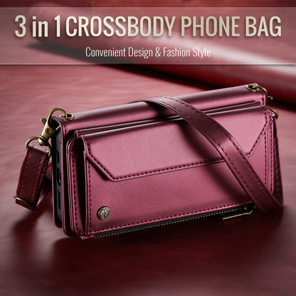 CASEME 3-in-1 Bag Crossbody iPhone 16 Pro Leather Case