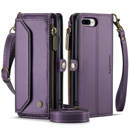 CASEME 3-in-1 Bag Crossbody iPhone 6 6s Plus Leather Case