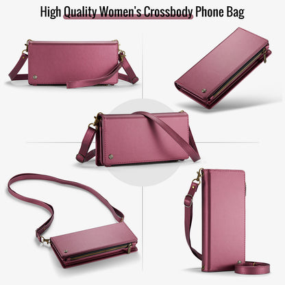 CASEME Diagonal Women's Crossbody Phone Bag Multi-card