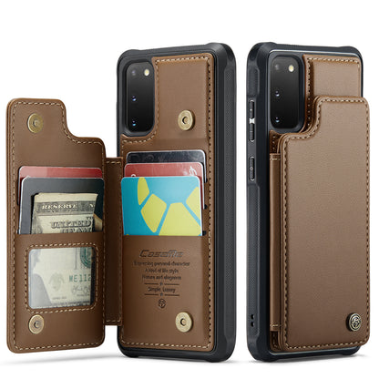 CASEME Sturdy Kickstand Galaxy S20 FE Leather Case Card Slots