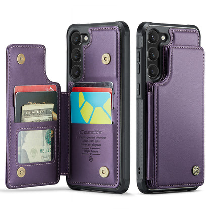 CASEME Sturdy Kickstand Galaxy S23+ Leather Case Card Slots