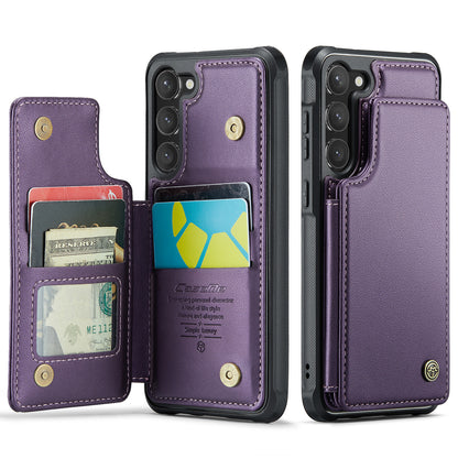 CASEME Sturdy Kickstand Galaxy S23 Leather Case Card Slots