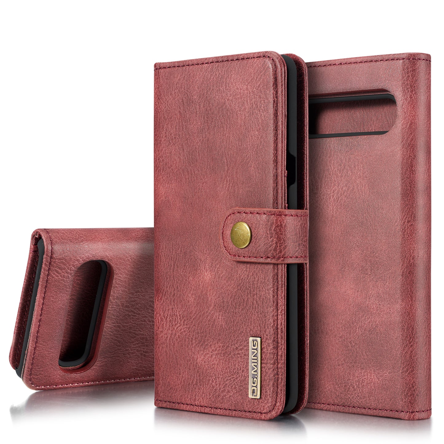 DG.MING Detachable 2 In 1 Wallet Galaxy S10 5G Leather Case