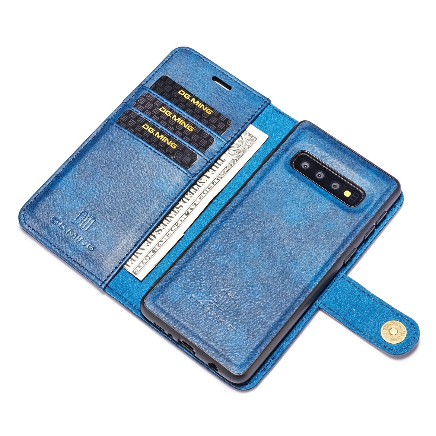 DG.MING Detachable 2 In 1 Wallet Galaxy S10 Leather Case