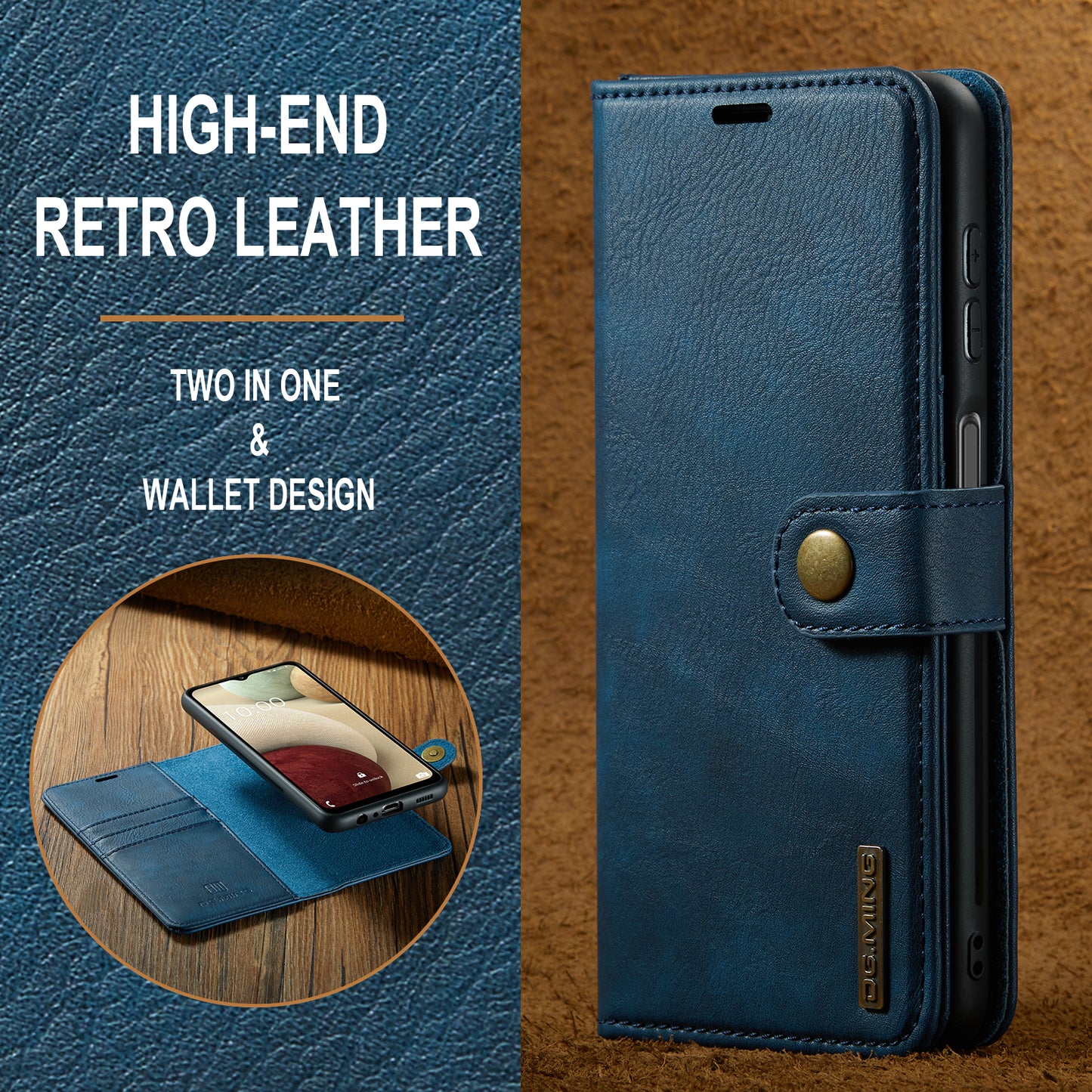 DG.MING Detachable 2 In 1 Wallet Galaxy A13 Leather Case