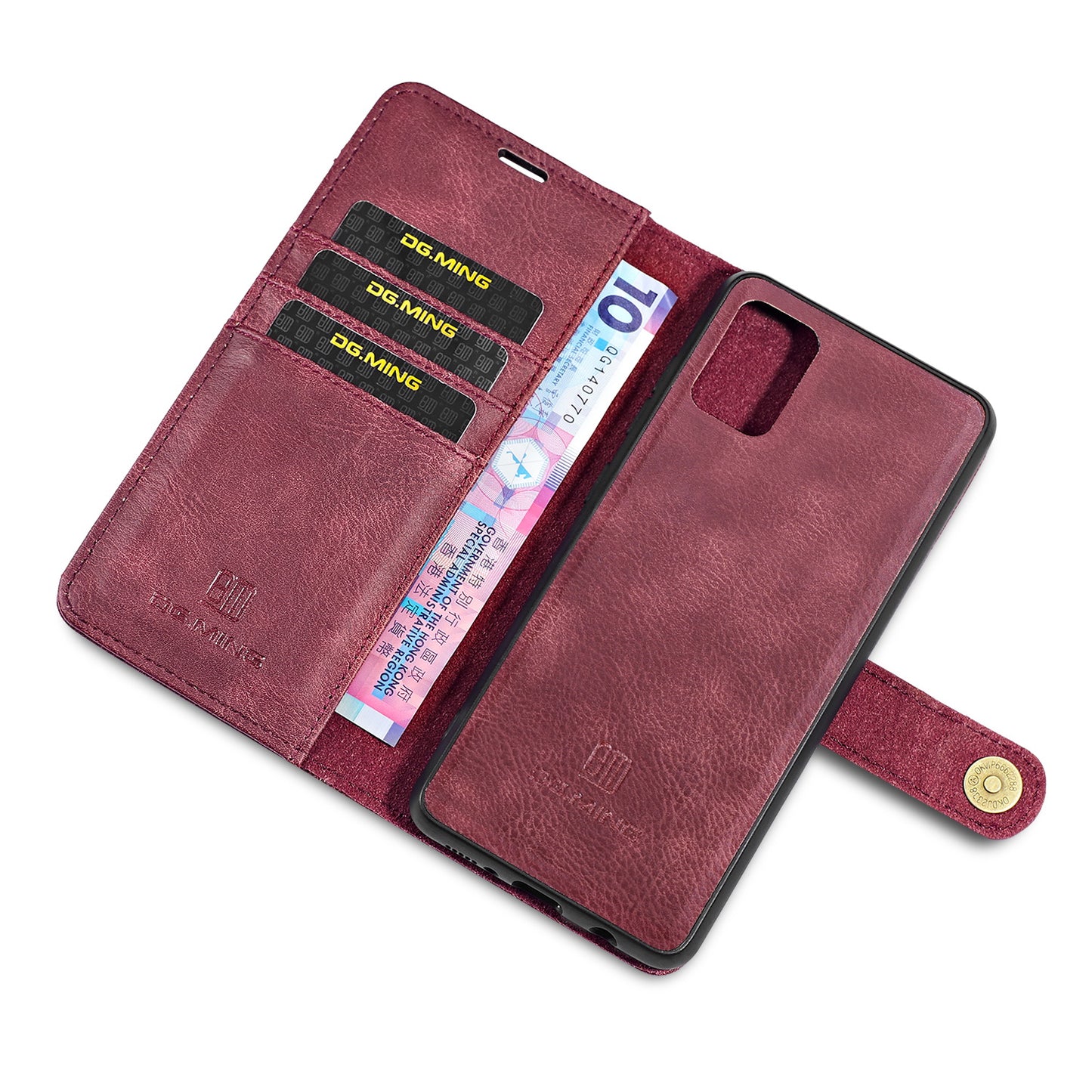 DG.MING Detachable 2 In 1 Wallet Galaxy A71 Leather Case