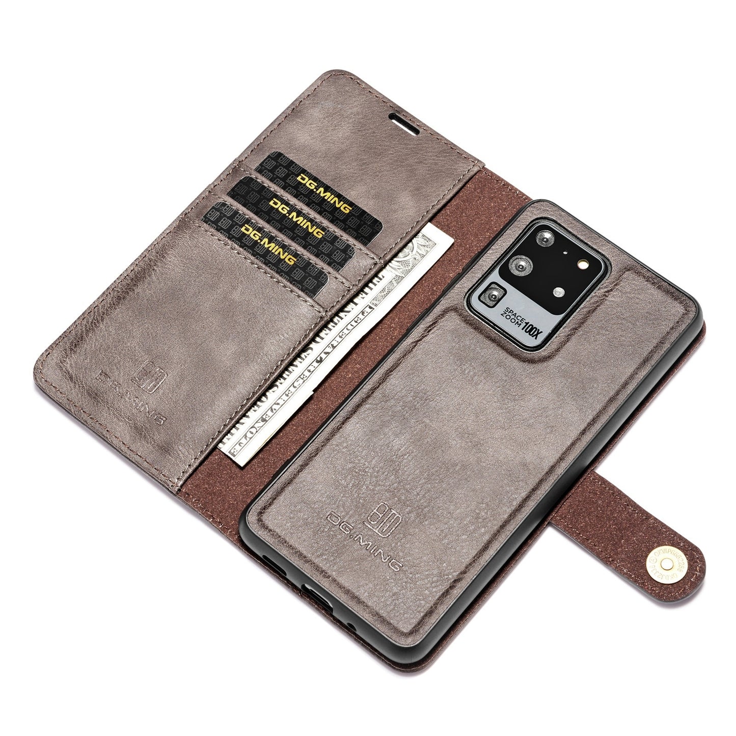 DG.MING Detachable 2 In 1 Wallet Galaxy S20 Ultra Leather Case