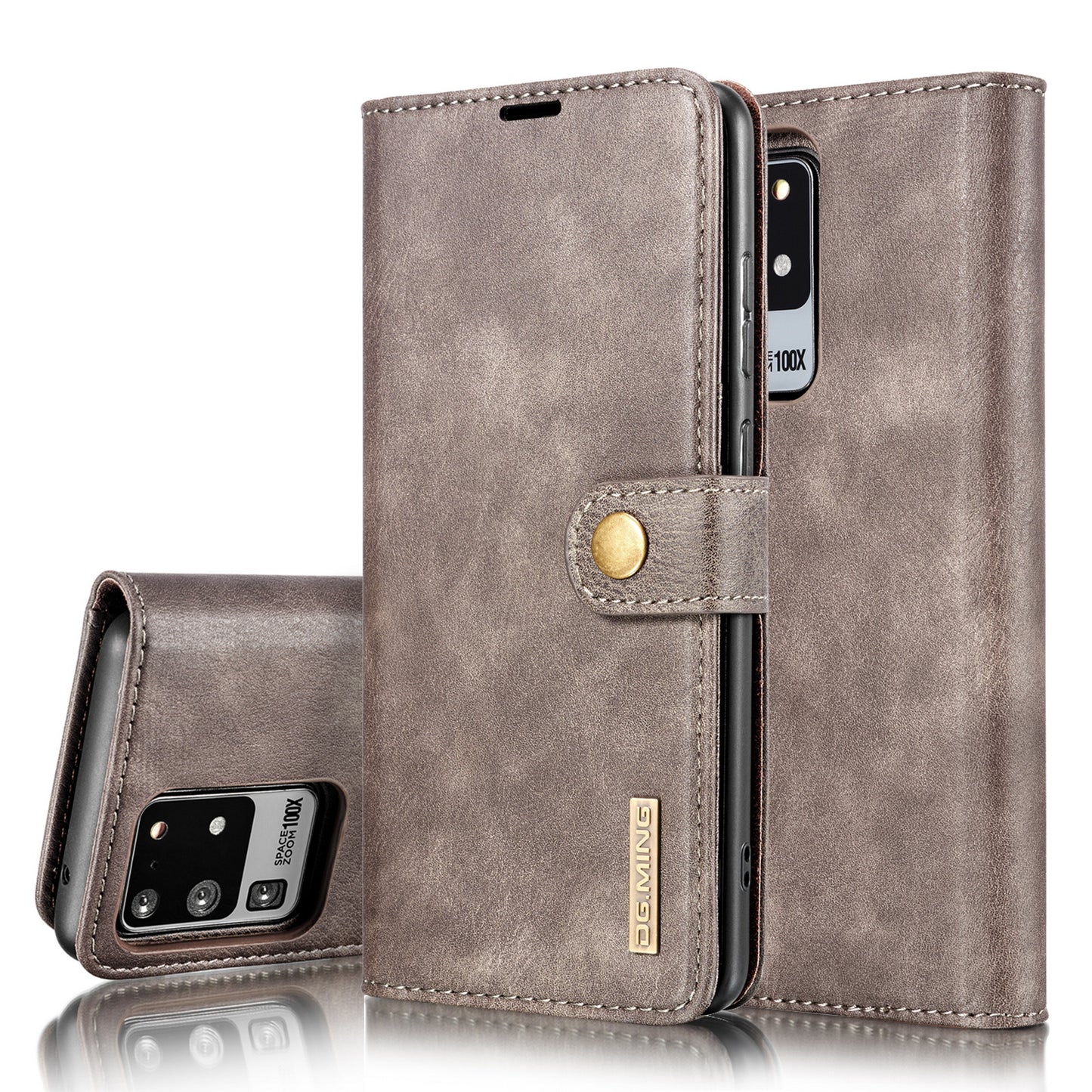 DG.MING Detachable 2 In 1 Wallet Galaxy S20 Ultra Leather Case