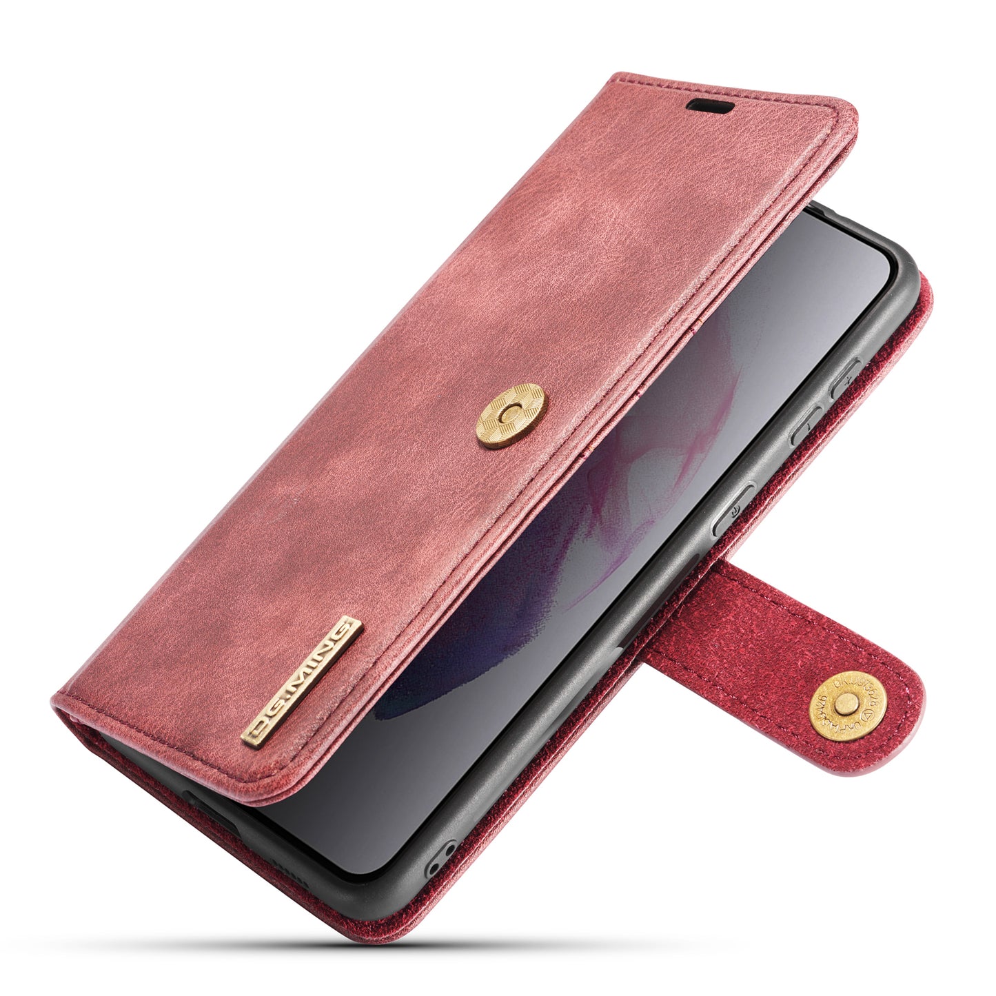 DG.MING Detachable 2 In 1 Wallet Galaxy S21 Leather Case