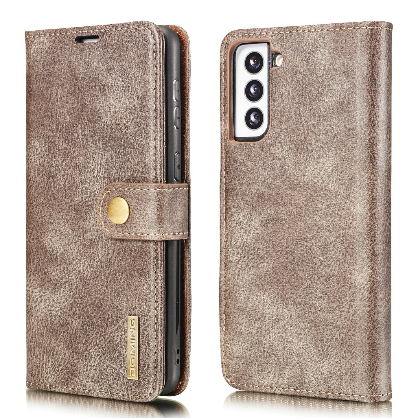 DG.MING Detachable 2 In 1 Wallet Galaxy S21 Leather Case