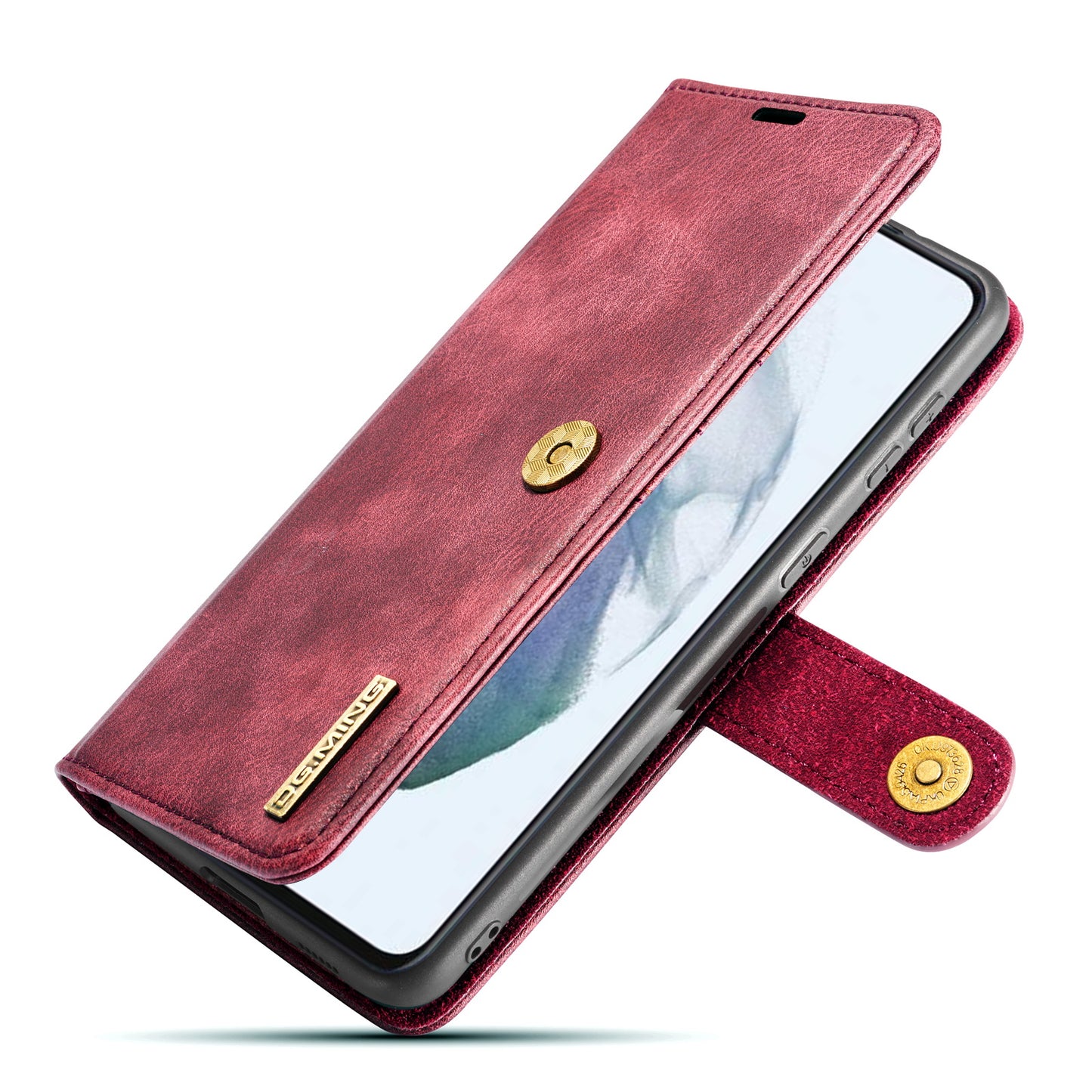 DG.MING Detachable 2 In 1 Wallet Galaxy S21 FE Leather Case