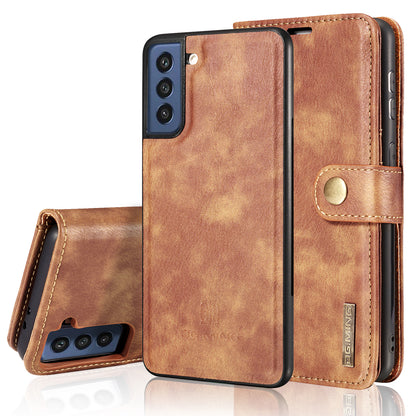 DG.MING Detachable 2 In 1 Wallet Galaxy S21 FE Leather Case