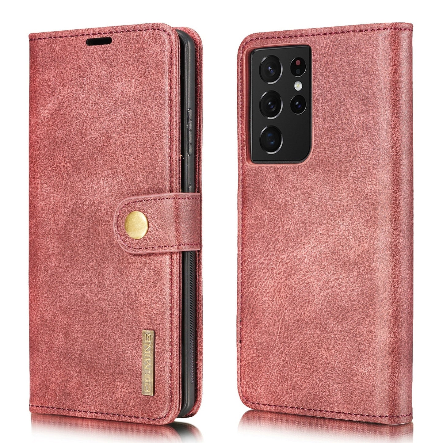 DG.MING Detachable 2 In 1 Wallet Galaxy S21 Ultra Leather Case