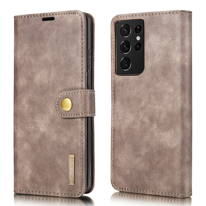 DG.MING Detachable 2 In 1 Wallet Galaxy S21 Ultra Leather Case