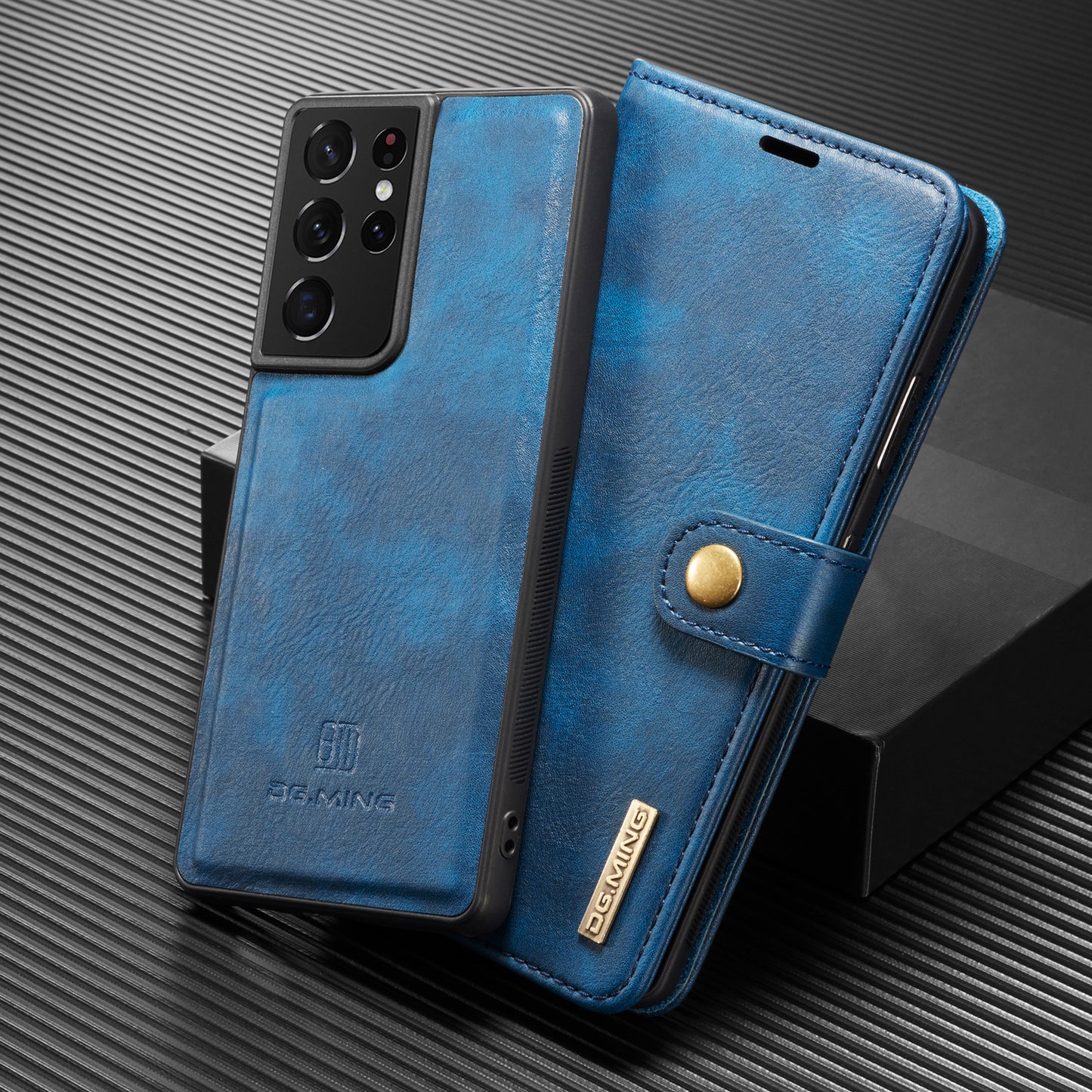 DG.MING Detachable 2 In 1 Wallet Galaxy S21 Ultra Leather Case