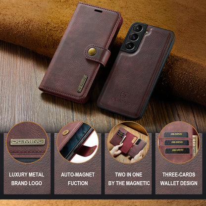 DG.MING Detachable 2 In 1 Wallet Galaxy S22 Leather Case