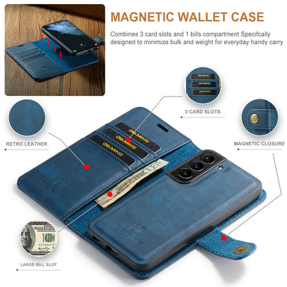 DG.MING Detachable 2 In 1 Wallet Galaxy S22+ Leather Case