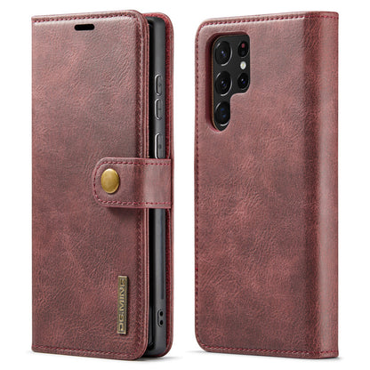 DG.MING Detachable 2 In 1 Wallet Galaxy S22 Ultra Leather Case