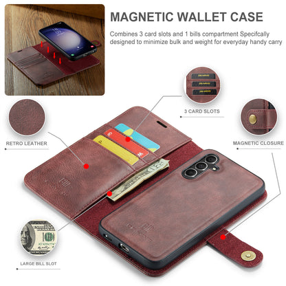 DG.MING Detachable 2 In 1 Wallet Galaxy S23 FE Leather Case