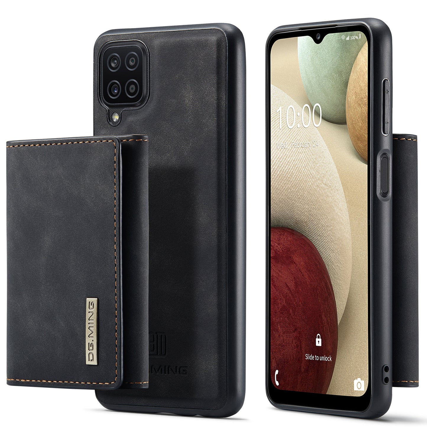 DG.MING Detachable Magnetic Wallet Galaxy A12 Case