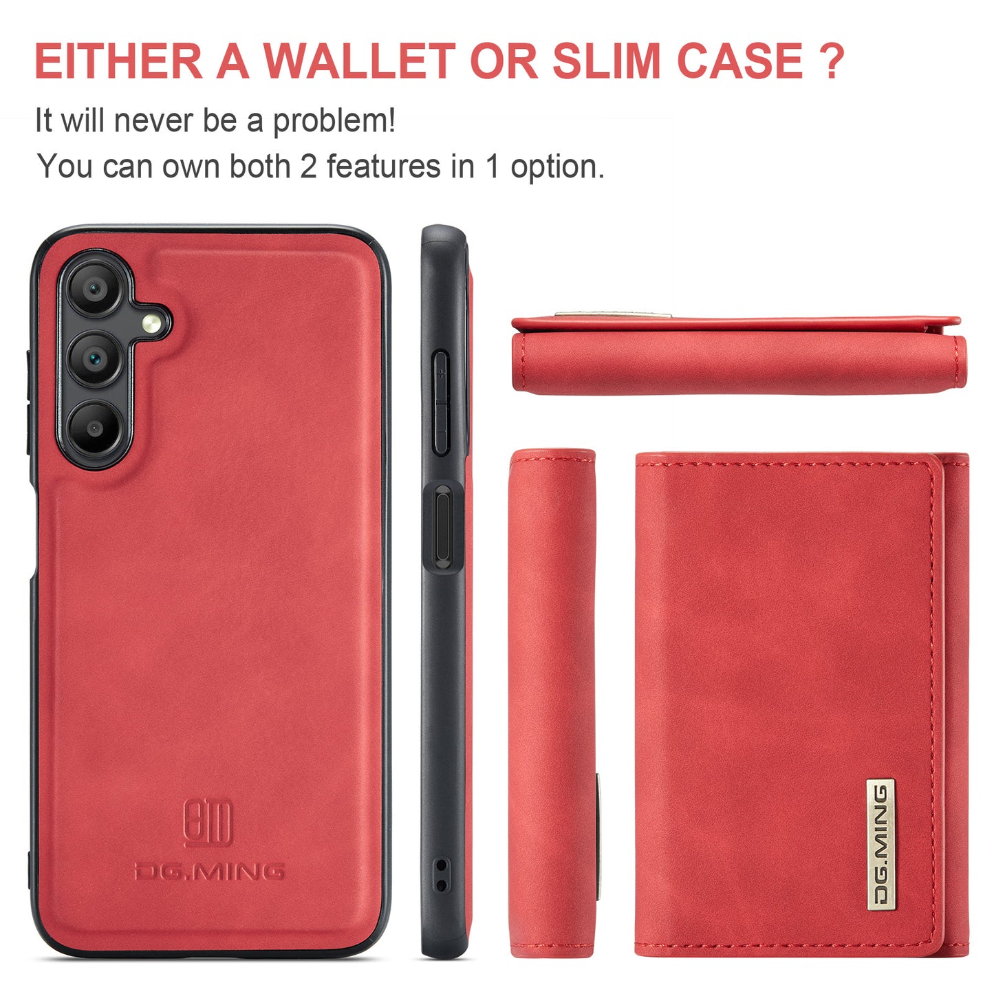 DG.MING Detachable Magnetic Wallet Galaxy A15 Case