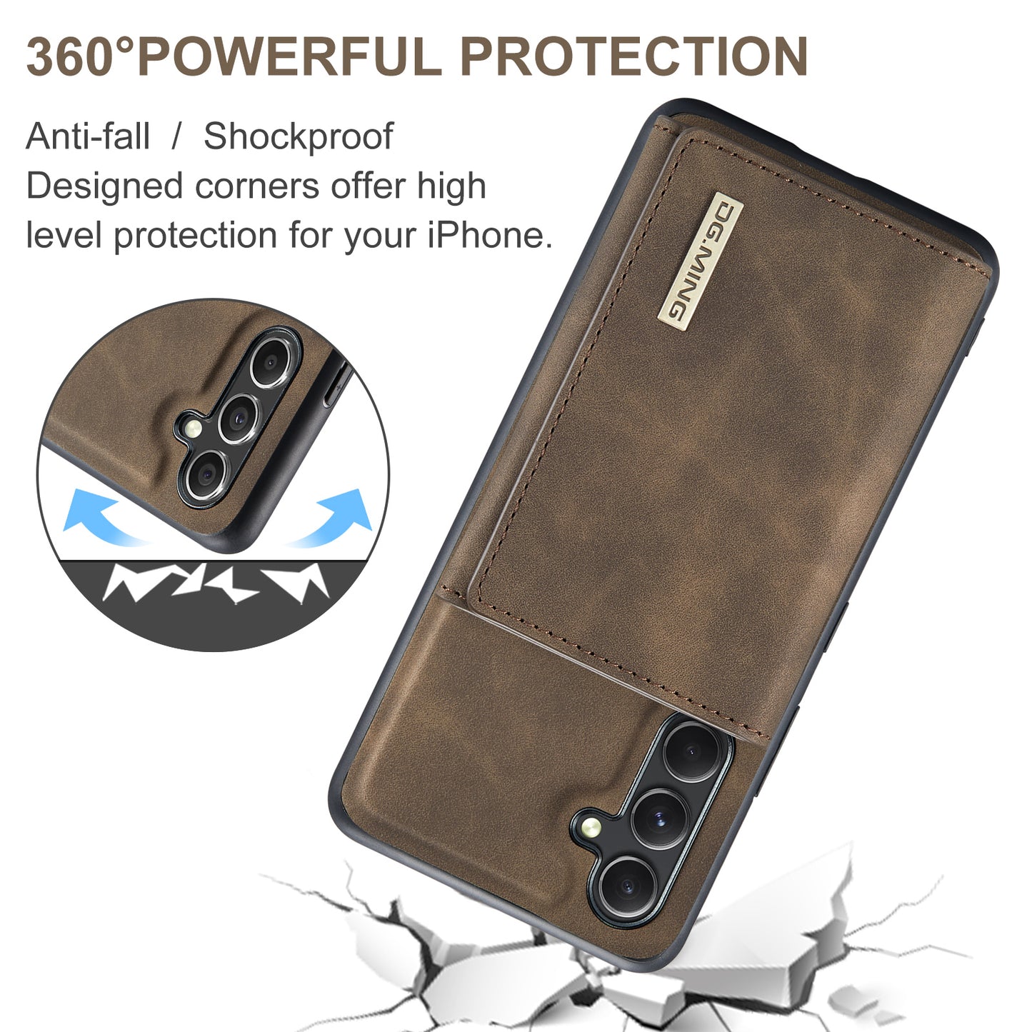 DG.MING Detachable Magnetic Wallet Galaxy A34 Case