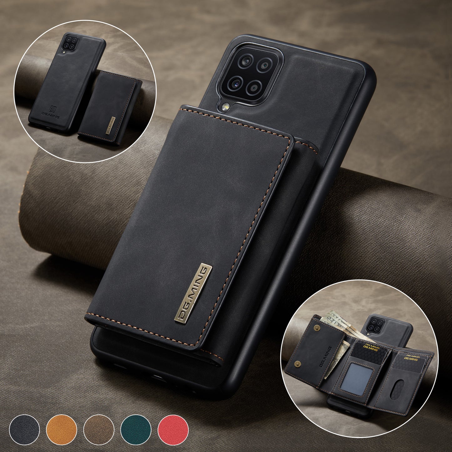 DG.MING Detachable Magnetic Wallet Galaxy A42 Case