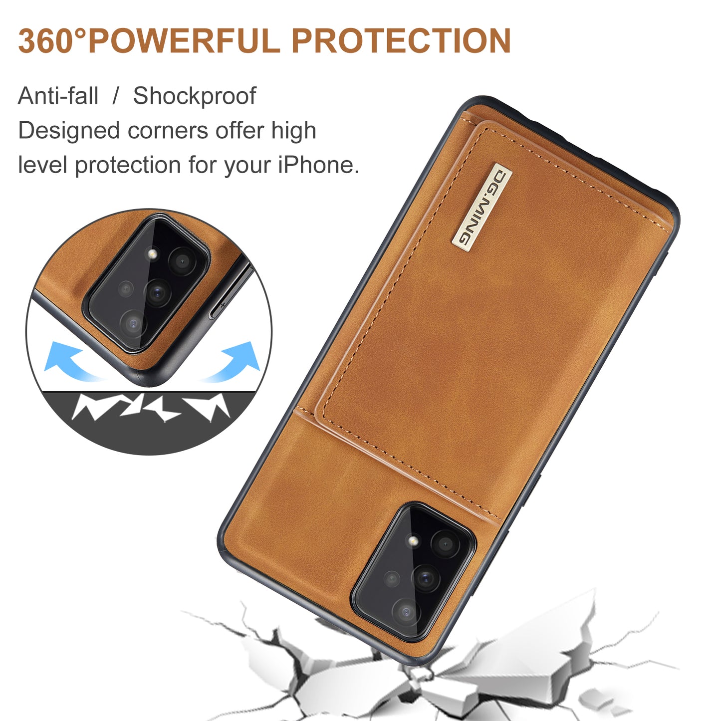 DG.MING Detachable Magnetic Wallet Galaxy A53 Case