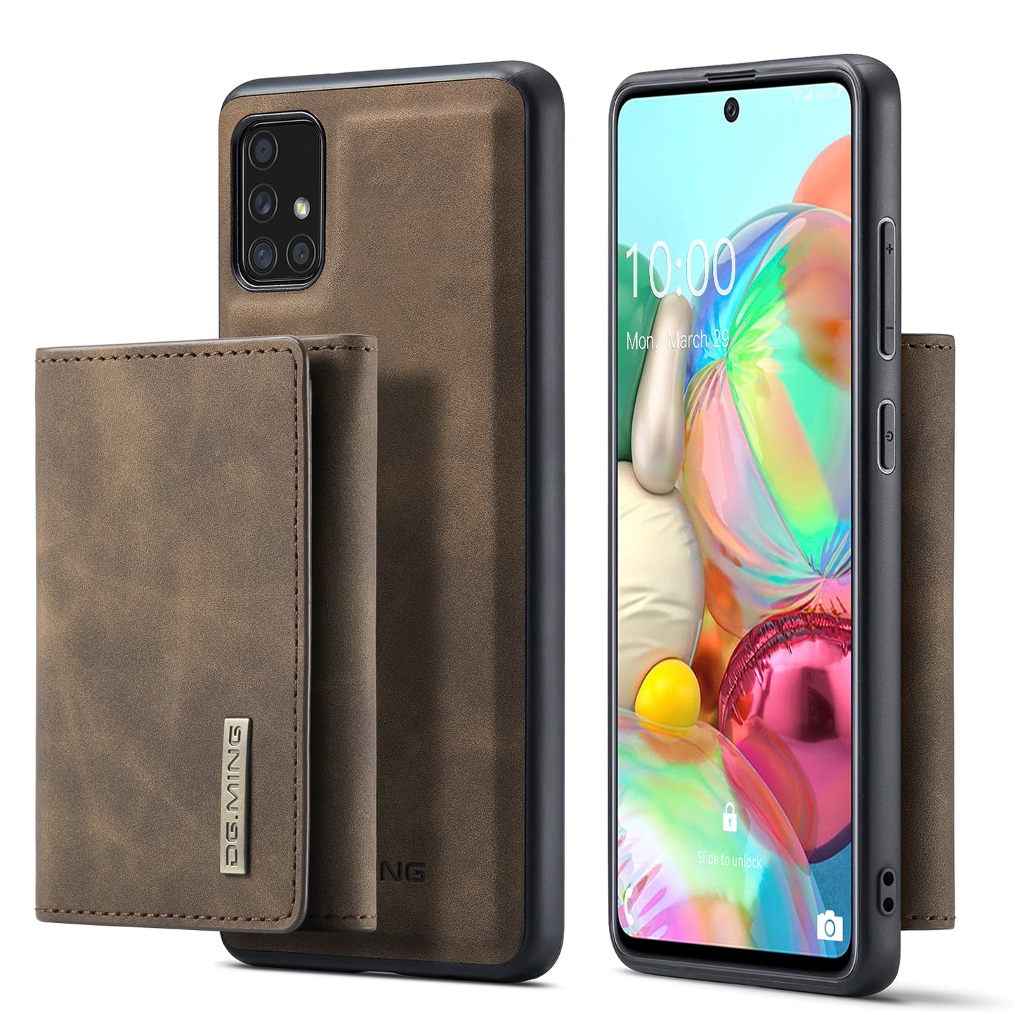 DG.MING Detachable Magnetic Wallet Galaxy A71 Case