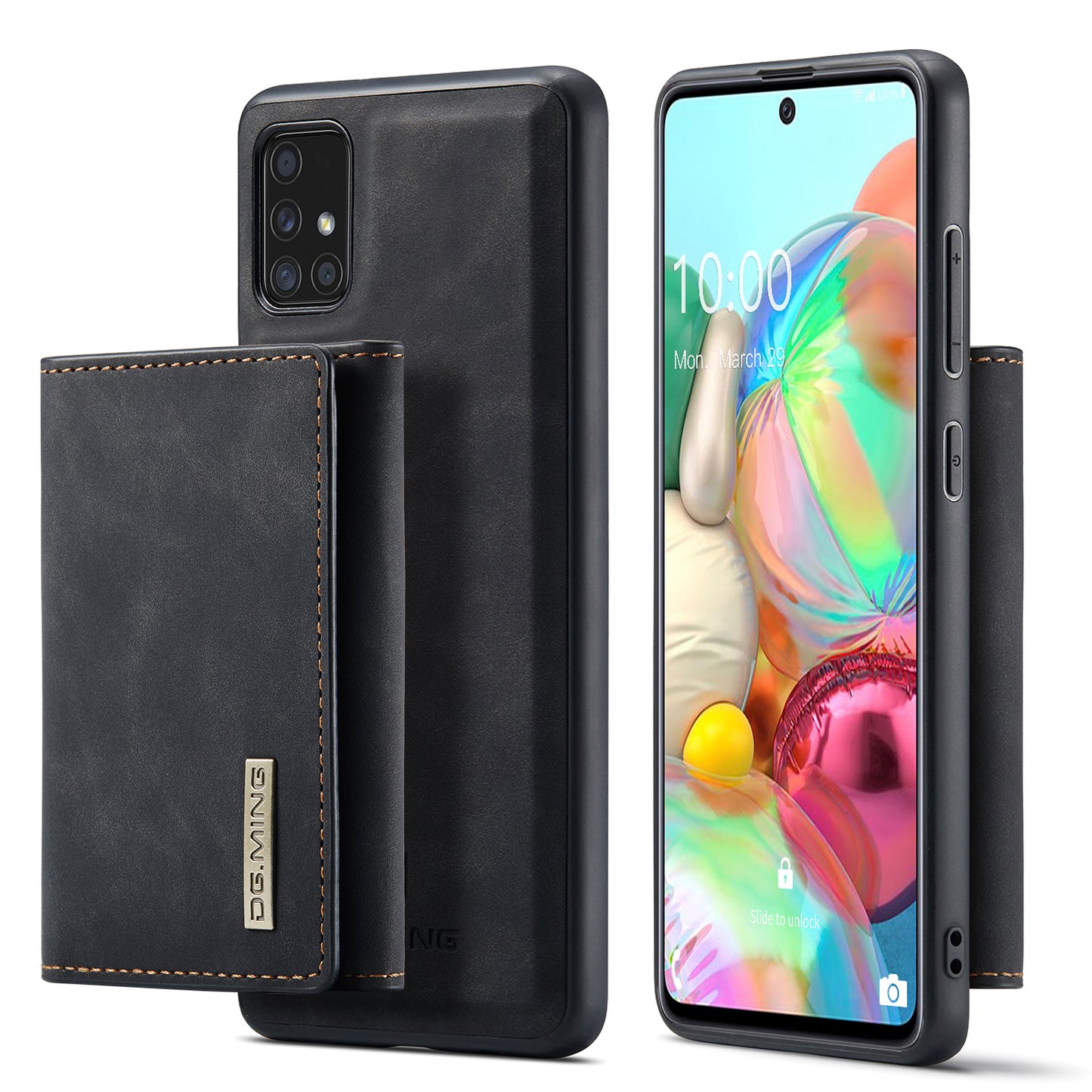 DG.MING Detachable Magnetic Wallet Galaxy A71 Case