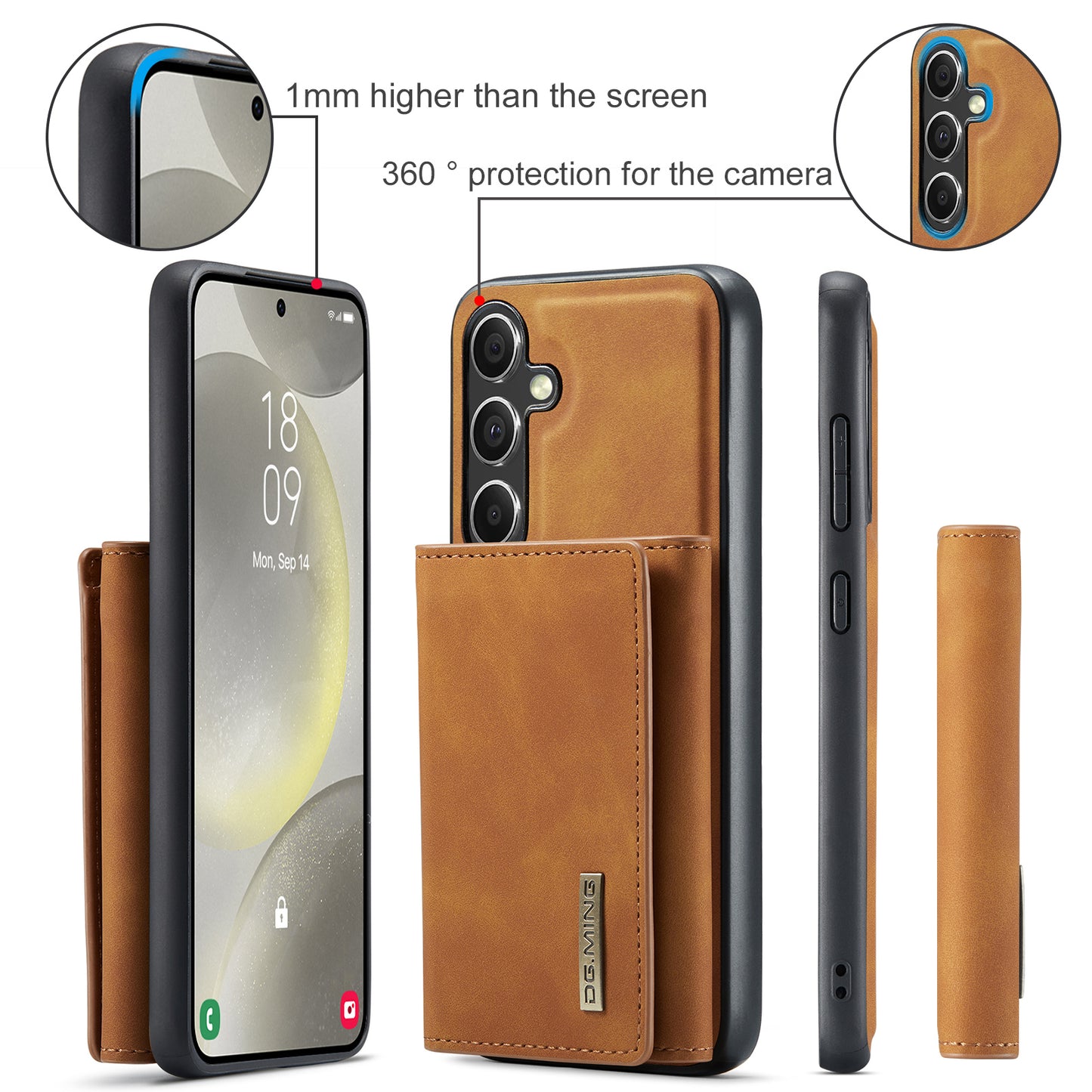 DG.MING Detachable Magnetic Wallet Galaxy S24 FE Case