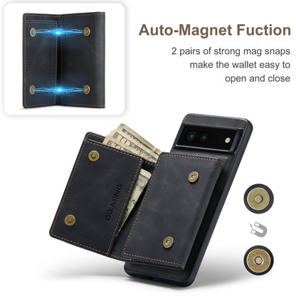 DG.MING Detachable Magnetic Wallet Google Pixel 6A Case