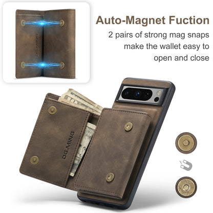 DG.MING Detachable Magnetic Wallet Google Pixel 8 Pro Case