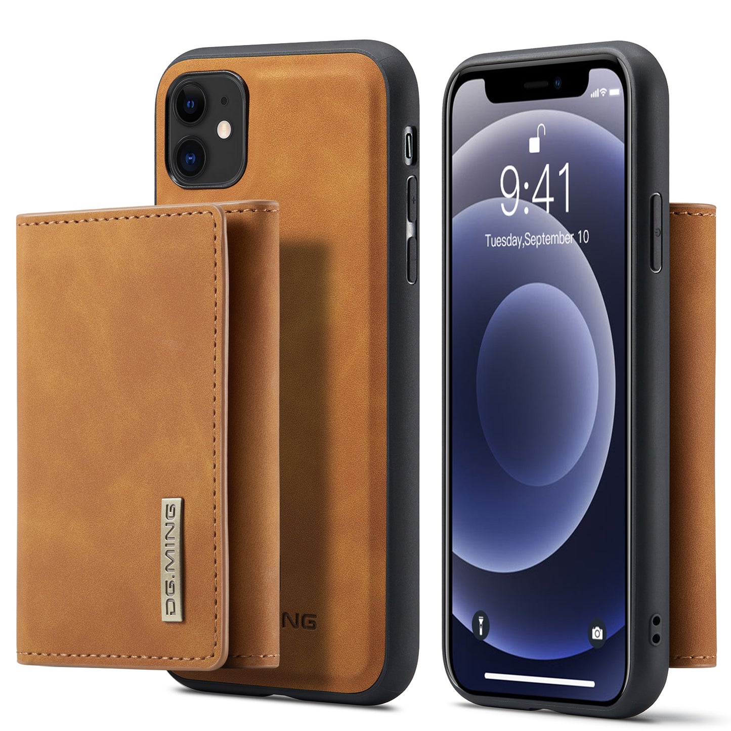 DG.MING Detachable Magnetic Wallet iPhone 11 Case