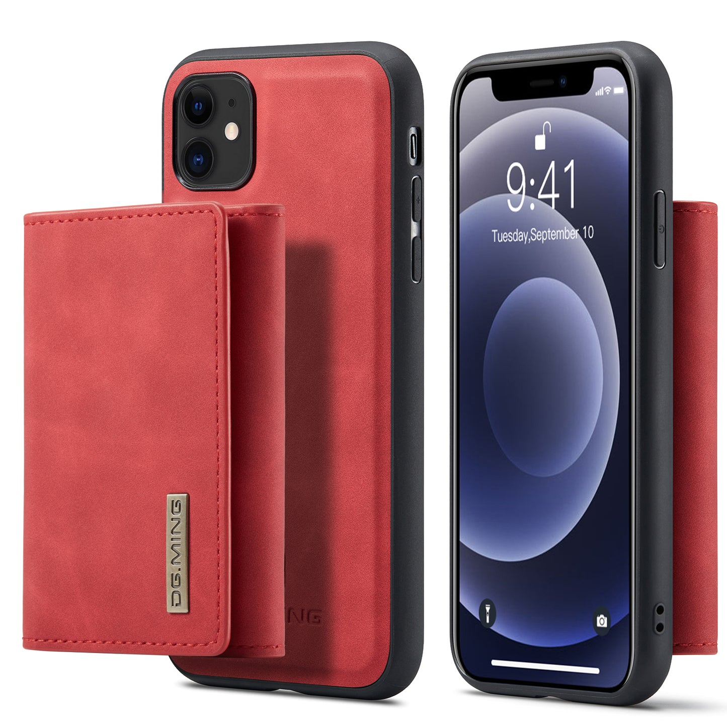 DG.MING Detachable Magnetic Wallet iPhone 11 Case