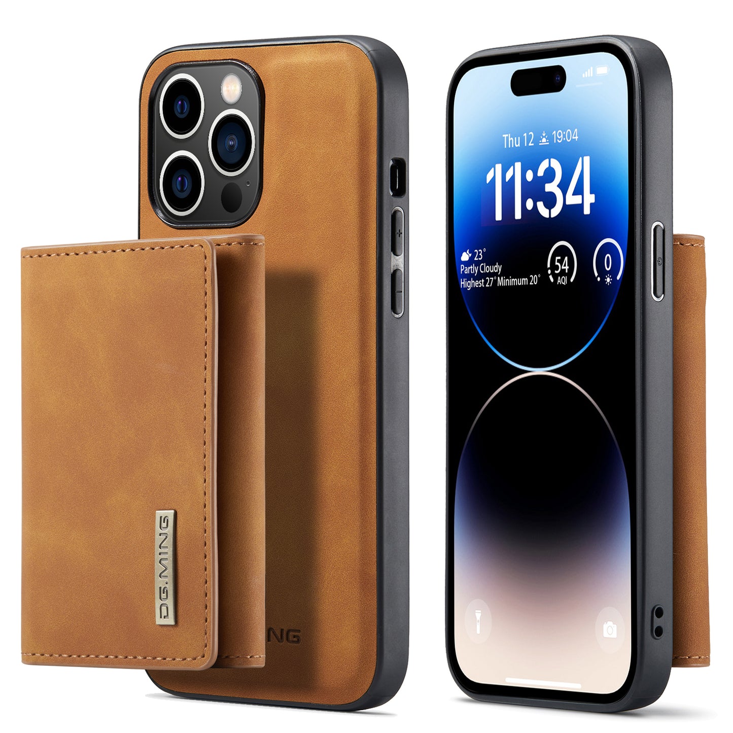 DG.MING Detachable Magnetic Wallet iPhone 14 Pro Max Case