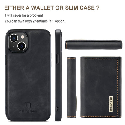 DG.MING Detachable Magnetic Wallet iPhone 14 Plus Case