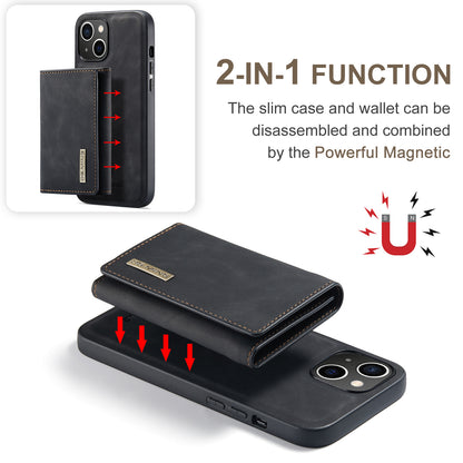 DG.MING Detachable Magnetic Wallet iPhone 14 Plus Case