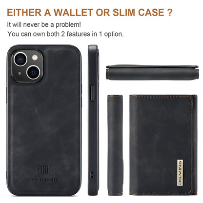 DG.MING Detachable Magnetic Wallet iPhone 15 Case