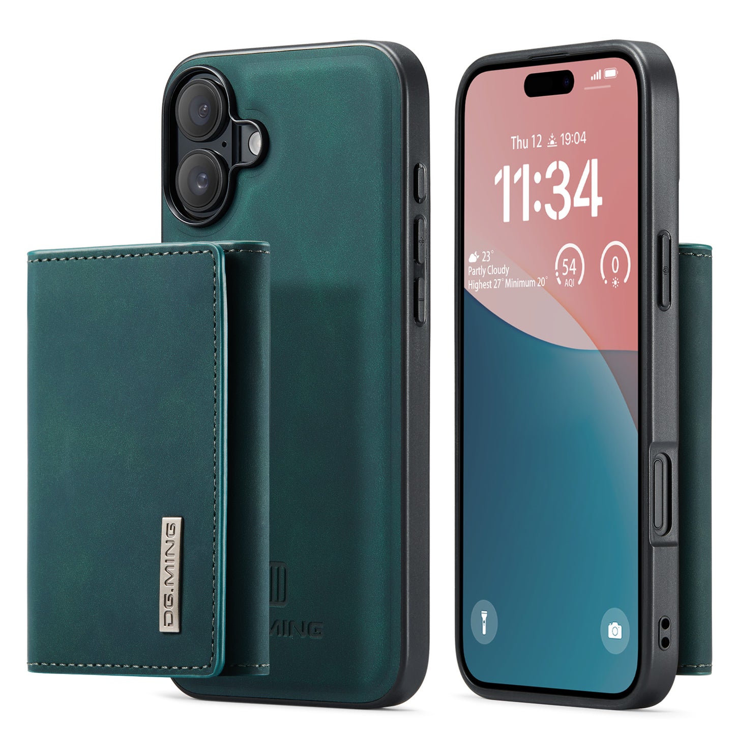 DG.MING Detachable Magnetic Wallet iPhone 16 Plus Case