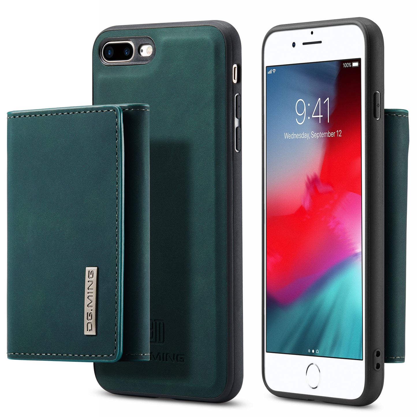 DG.MING Detachable Magnetic Wallet iPhone 8 Plus Case