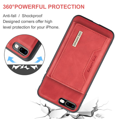 DG.MING Detachable Magnetic Wallet iPhone 8 Plus Case